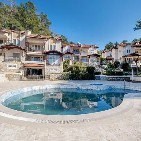 Great House With Shared Pool And Balcony In Gocek 교젝